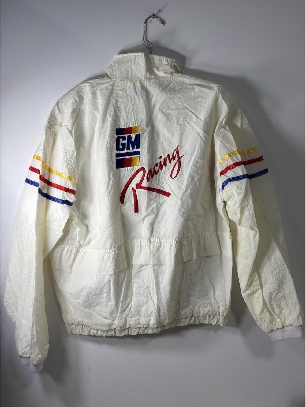 Vintage Sportswear GM Racing Nylon Zip  Jacket Mens Size Large